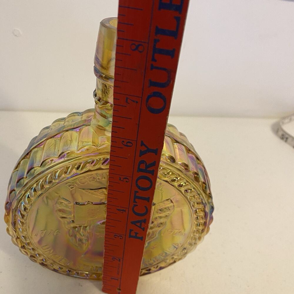 Wheaton Vintage Commemorative Decanter CarnivalGlass Spirit of '76 United States - Picture 2 of 7